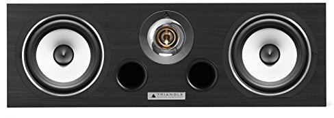 Triangle - Enceinte Centrale Home-Cinéma Voce EZ - 2 Voies - Puissance Admissible 60W - Rendement 91 DB/W/m - Bass Reflex - 510 x 168 x 290 mm - Noir Cendré (Pièce)