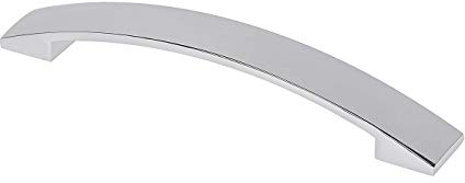 GedoTec Moderno Maniglia mobilie 160 mm Impugnatura asta Modello BELINDA per Cassetti,Mobili da bagno,Armadi e molto altro. Altezza 27 mm Maniglia della cucina Alluminio Cromo lucido Maniglia prua