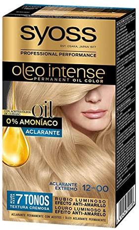 SYOSS - Oleo Intense Coloración Permanente Sin Amoníaco - Tono 12 Aclarante Extremo - 2 uds