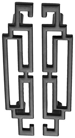 Mgoodoo Pull Handle for Kitchen Cabinet Door Drawer Handles and Knobs Furniture Hardware Retro European Style (2pcs, 96mm Black)