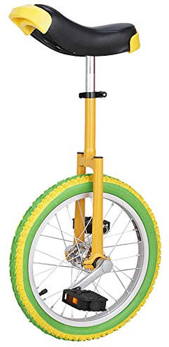NANANA 16/18/20 Zoll Einrad Radfahren in & Out Door Chrome Farbige, Balancieren Einrad Farbe Fahrrad, Einrad Erwachsenen Kindern, rutschfest Butyl Mountain Tire Rad Einrad,18inch