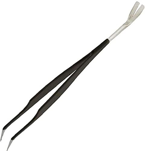 Ruluti 2 in 1 Edelstahl-Tick Pinzette Edelstahl Zeckenentferner für Hunde, Katzen, Hunde Zeckenentferner Werkzeug-Set Tick Haken Pet Supplies