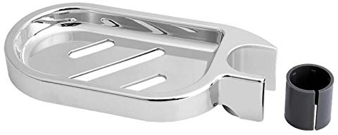 Uadme Portasapone da Bagno a Clip, portasapone da Doccia in ABS, portasapone da Doccia a Clip, Gadget da Bagno Regolabile per Tubo/Tubo/Asta/Asta da 25 mm
