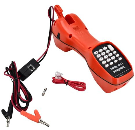 Disenparts Telephone Line Tester ST230D Butt Set Lineman Test Sets LCD Dry Battery Compatible With Mini Telephone Line Tester detect line faults