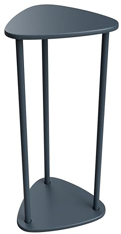 FIX 2 PLACE Blumensäule bis 63cm/ 25in hoch Dunkel Grau, Ständer für Blumen, Lautsprecherständer, Beistelltisch, klein Hocker, Indoor & Outdoor