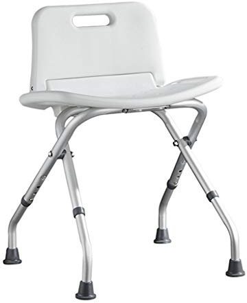 CHEWYNP Tabouret de Bain Maison Tabouret de Bain/Douche Banc de siège en Plastique moulé Chaise élévatrice de Baignoire Pliable Hauteur réglable avec Dossier Aide au Bain pour Personnes âg