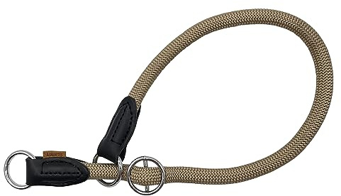 Aiminto Geflochtenes Halsband, Profi-Training-Hundehalsband, kein Ziehen, rundes Martingalhalsband, Schlupfhalsband mit verschiebbarem Stop-Ring – ideal für mittelgroße und große Hunde (M (1,27 cm) –