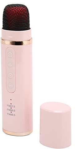 Karaoke Microphone for Kids, Wireless Bluetooth Karaoke Microphone, Portable Handheld Mic Speaker Machine for All Smartphones, Gifts for Girls Kids Adults All Age(Pink)