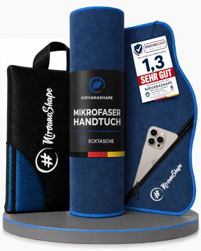 NirvanaShape Mikrofaser Handtuch, Microfaser Handtücher als Badetuch, Reisehandtuch, Strandtuch, Sporthandtuch für Fitness, Strand, XL 200 x 100 cm