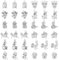 SUPERFINDINGS 96 Stück 12 Stile Tibetischer Stil Legierungsanhänger 12 chinesische Sternzeichen Anhänger Tierthema Metallanhänger Für Die Schmuckherstellung Loch 2mm