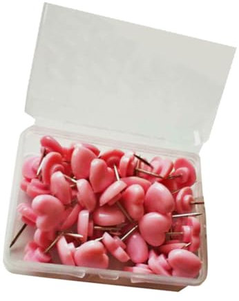 EXCEART 2 Kisten Kartenstecknadel Reisekarte Einfacher Druck Schwarzes Brett Schieben Wand Drücken Dekorative Daumennadel Stecknadeln Herz Zeichnen Stoff-stecknadel Schneiderei Liebe Stift