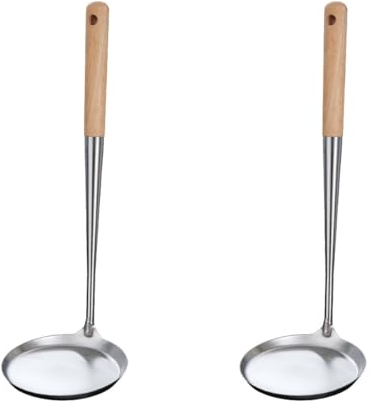 TOPBATHY 2pièces Cuillère à Acier Avec Outil Pratique Pour Pâtisserie Et Snack Pour De Pancakes Et Bunuelos