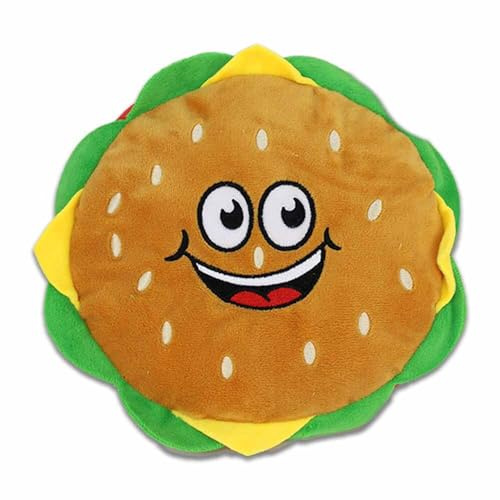 BEMIRO Burger Kuscheltier mit Gesicht - ca. 22 cm - Polyester