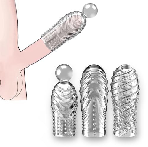 Gaine de Pénis Réutilisable Transparent Pour Agrandissement du Pénis, Sex Toys Pour Hommes