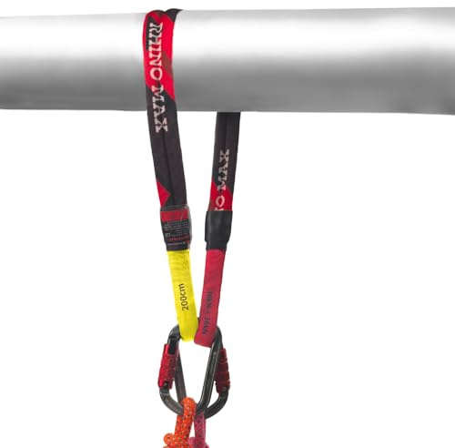 X MONSTER RHINO™ MAX II/Dual UHMWPE Cores 3-in-1 Anchor Sling 36kN+36kN Lightweight Wear-resistant Strop 4ft