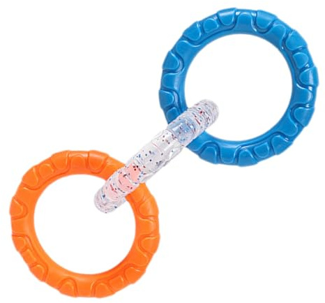 Dtaigou Tug Rings For Dogs,Indestructible Toy 3 Rings | Interactive Biting Game, Pet Supplies, Promotes Teeth Care, Exercise Equipment For Indoor Outdoor