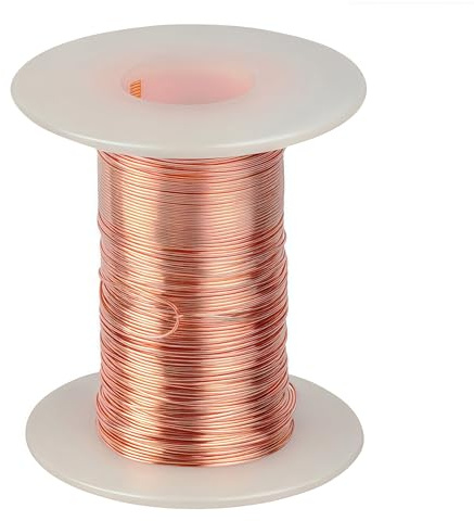Marsred Reiner Kupferdraht, ø 0.5mmx50m 99,9% copper wire, T2 Blanker Kupferdraht, Basteldraht, Copper Wire für Schweißen, Experiment, Schmuck, DIY