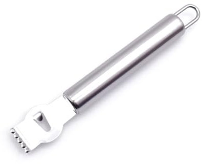 Ciieeo Éplucheur de Fruits Acier Inoxydable Zesteur de Citron et Orange pour Cuisine Maison Outil Pratique et avec Poignée Ergonomique et Orifices pour Zester Facilement