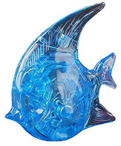 Harilla DIY Puzzle Zusammenbauen Montieren von Spielzeug, Blau Fisch