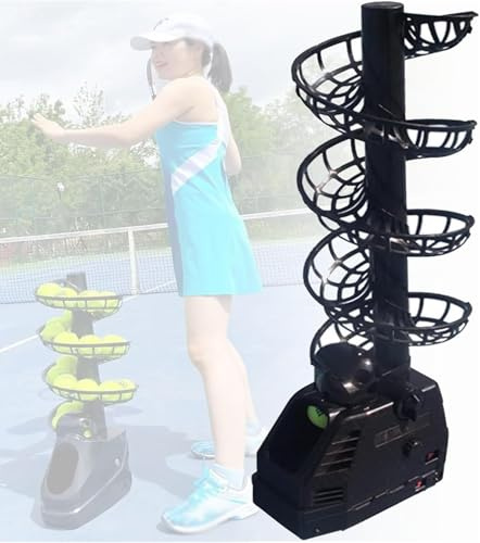 Automatic Ball Serving Machine Tennis Ball Tossing Machine Ball Output Rate is Adjustable Can Accommodate About 30 Balls Working Temperature: -10°c~40°c for Various Standard Balls