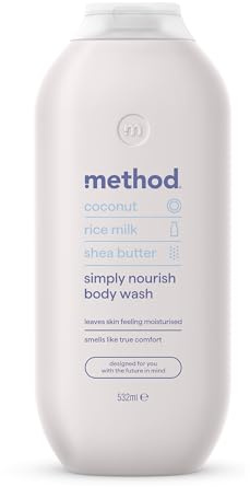 method Simply Nourish Duschgel, Kokos & Reismilch, 532 ml