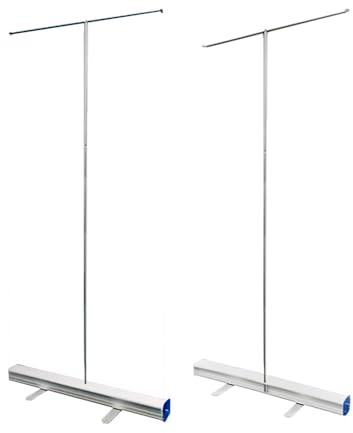 Genérico Estructura Roll Up 100x200 cm de Aluminio | Expositor Publicitario Retráctil | Soporte para Cartel, Banner o Pancarta | Incluye Bolsa de Transporte