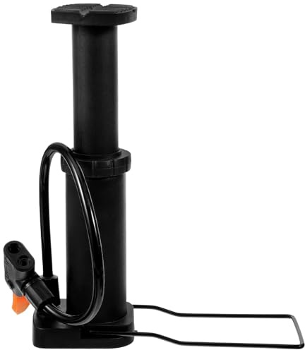 KOCKSHION Fußluftpumpe für Fahrrad und Auto aus Aluminiumlegierung mit Rutschfester Basis Kompakt und Tragbar für Notfälle und Reisen Geeignet Zufällige Farbe