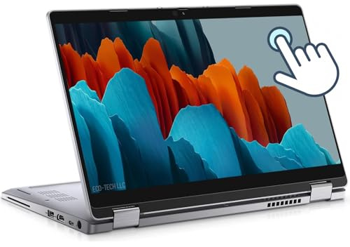 Dell Latitude 5310 laptop 2 in 1, 13,3 FHD (1920 x 1080), Intel Core i7-10610U, 16 GB RAM, 256 GB SSD, tastiera americana QWERTY, Windows 11 Pro (ricondizionato)