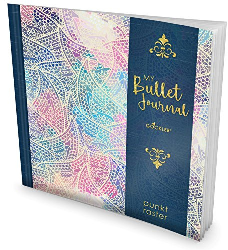 GOCKLER® Bullet Journal: Punktraster Notizbuch mit 100+ Seiten || Inkl. Register, Seitenzahlen, Glänzendes Softcover || Ideal für Handlettering & Zeichnungen || DesignArt.: Edle Ornamente