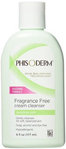 pHisoderm Fragrance Free Cream Cleanser For Sensitive Skin 6 oz