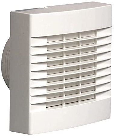 Air Vent 459318A 100MM 4 Bathroom Humidity Extractor Fan With Humidistat, Pullcord And Automatic Shutters