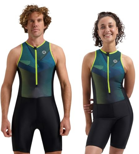 Rogelli Trisuit Hombre Mujer - Traje de Triatlón Sin Mangas - Florida
