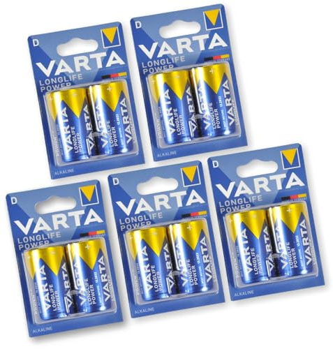 5 Blister Varta High Energy 1, 5V Mono D (2 Batterien je Blister)