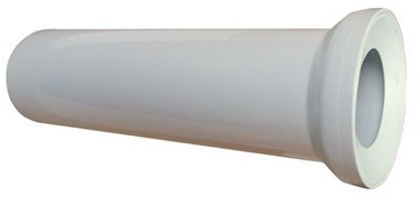 400mm Long White WC Toilet Waste Water Straight Pan Connector Soil Pipe 110mm