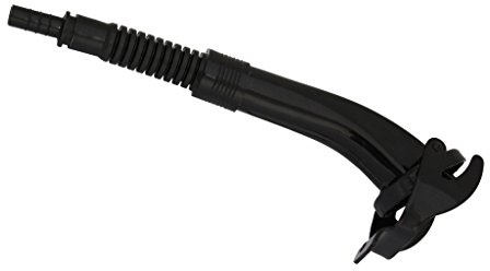 Oxid7® by BW Flexibler Ausgießer für Metall-Benzinkanister 5/10/20 Liter - 25cm Flex-Spout inkl. Halterung, Schwarz RAL 9005, Made in Europe
