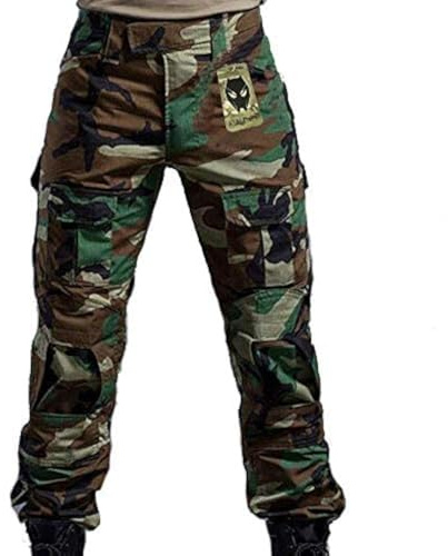 ATAIRSOFT BDU - Pantaloni da Combattimento da Uomo, con Ginocchiere, per tattico, Militare, Softair, Paintball
