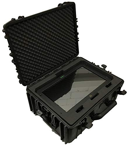 mc-cases® Bärväska för Atomos Sumo 19 & Sumo 19 SE monitorfodral – vagn med hjul och handtag – extremt robust och robust – för professionell användning – tillverkad i Tyskland