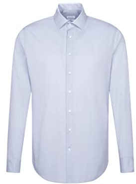 Seidensticker Herren Men Slim Longsleeve Cotton Hemd (1er Pack)