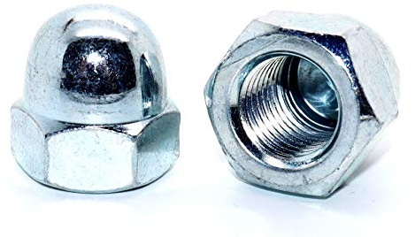 Hutmuttern hohe Form DIN 1587 M16 Stahl verzinkt Stückzahl 25 Sechskant-Hutmutter Sechskant-Mutter