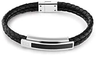 Tommy Hilfiger Jewelry Armband für Herren aus Leder Schwarze Farbe - 2790357