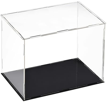 sourcing map Acryl Klar Vitrine Box Staubdichter Schutz Würfel 25x15x20cm | Sammlerstück Ausstellungsbox