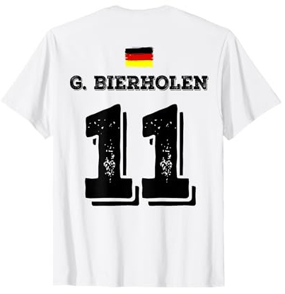 Deutsche Namen Fußball Deutschland Sauf Trikot T-Shirt