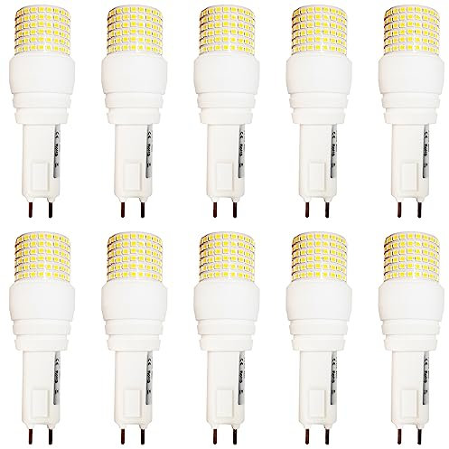 TPMAFF G12 LED Bulb 25 Watt 4000 Lumens G12 Light Source G12 Bi-Pin Base LED Corn Light Bulb (250 Watt Halogen Equivalent) AC 100V-277V, Not-Dimmable (Pack Of 10)