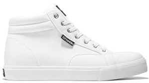 D.Franklin Zapatillas Altas Abotinadas de Hombre High Echo en Blanco - Zapatillas de Vestir para Hombre - Moda Casual - Talla (43)