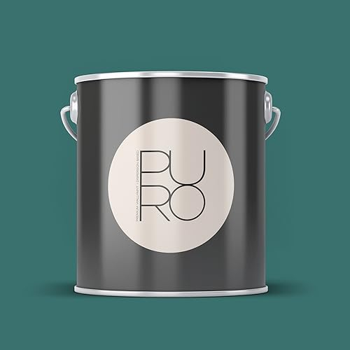 Livingwalls PURO Premium Wandfarbe c4011 - Malerfarbe mit sehr hoher Deckkraft - matte hochwertige Innenfarbe in Grün - 5l