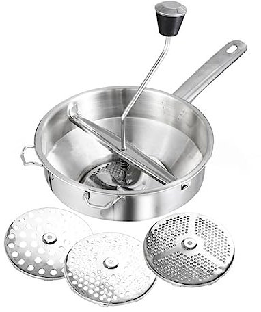 TOPBATHY Gemüsemixer Mit Edelstahlrührer Für Kartoffelstampfer Praktischer Küchenhelfer Als Kochwerkzeug Silber