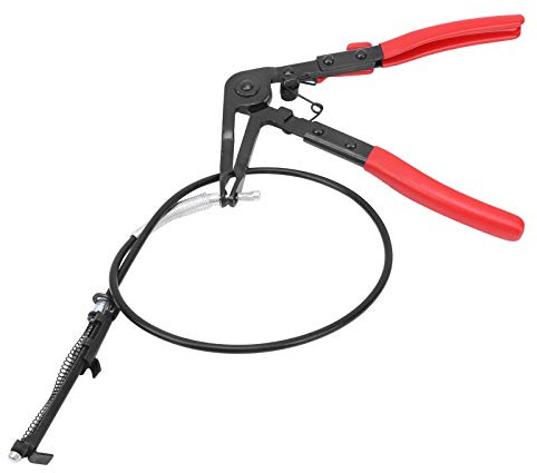 Hose Clamp Pliers, Hose Removal Pliers Pneumatic Tool Cable Hose Tongs Tube Harness Pliers Bendable Throat Clamp Pincers Hose Pinch Pliers Wire Long Clip Removal Tool