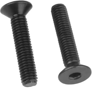 AYYSSM M5 M6 Schwarze Sechskantschraube mit Innensechskant und flachem Kopf, Senkkopfschraube, Sechskantschraube mit Innensechskant und flachem Senkkopf, Inbusschraube(M6x65 (5PCS))