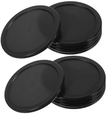 WOONEKY 10 Stück Eishockey Für Tischspiele Kunststoff-ersatz 64 Mm Durchmesser Hockeyspielzubehör Für Erwachsene Und Jungen Und Mädchen
