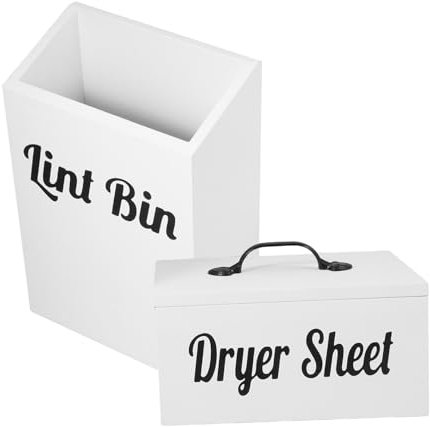 VOSAREA 2pcs Dryer Sheet Storage Magnetic Dryer Container Multipurpose Storage Box Laundry Organizer